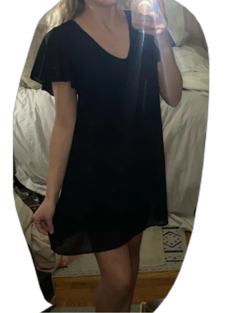 Caramela | Black Chiffon Dress